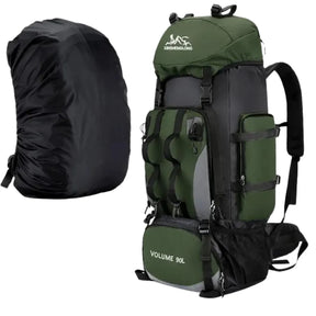 Mochila para Acampamento e Trekking Casualle Outdoor - 90 litros + Brinde Capa Impermeável