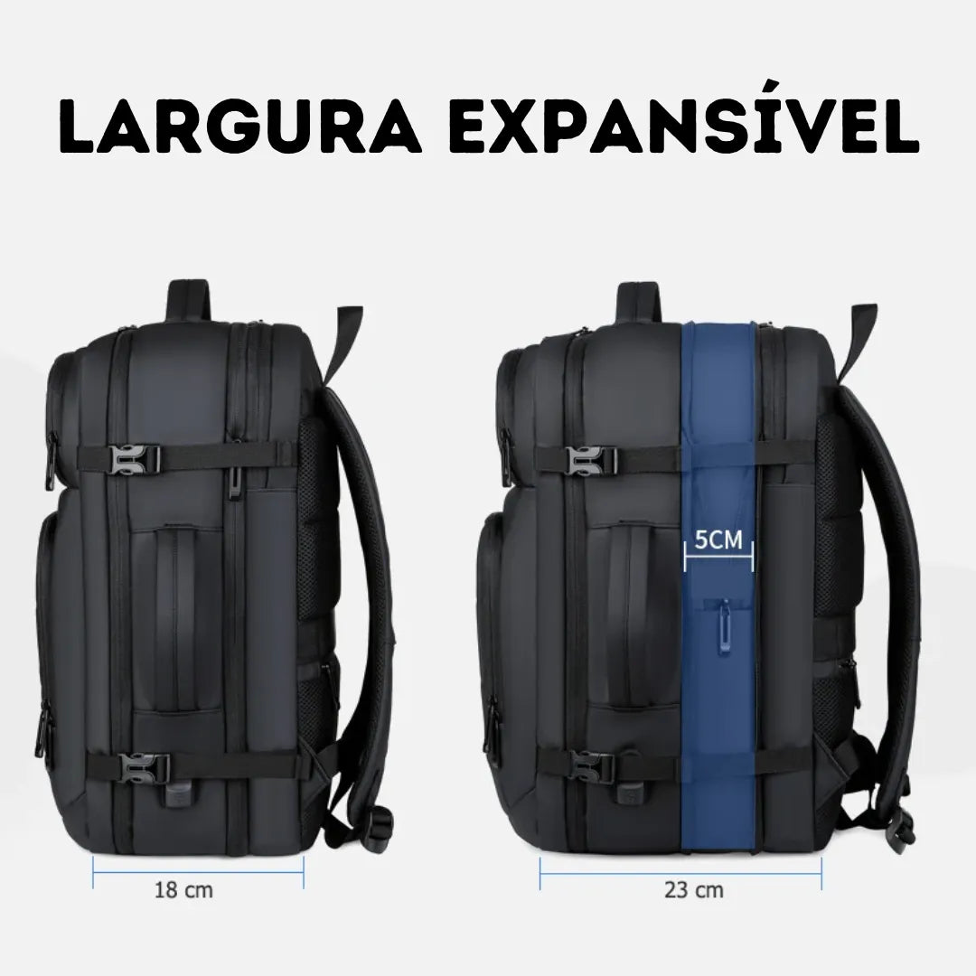 Mochila Expansível Impermeável 50 litros - Casualle Business