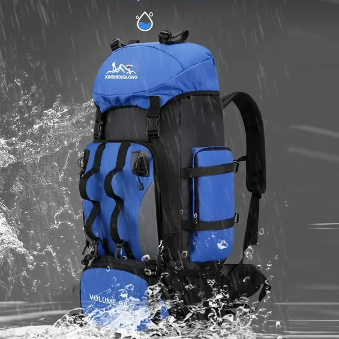 Mochila para Acampamento e Trekking Casualle Outdoor - 90 litros + Brinde Capa Impermeável