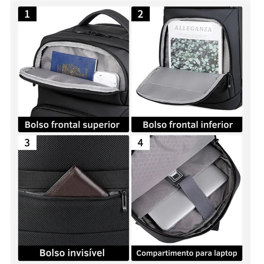 Mochila Expansível Impermeável 50 litros - Casualle Business