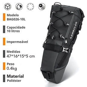 Bolsa de Selim Impermeável para Bicicleta - Casualle Bike