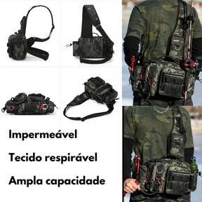 Mochila de Pesca Transversal - Basicalle Fishing