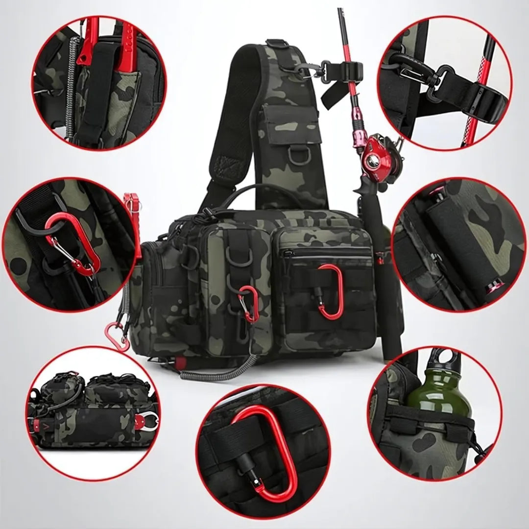 Mochila de Pesca Transversal - Basicalle Fishing