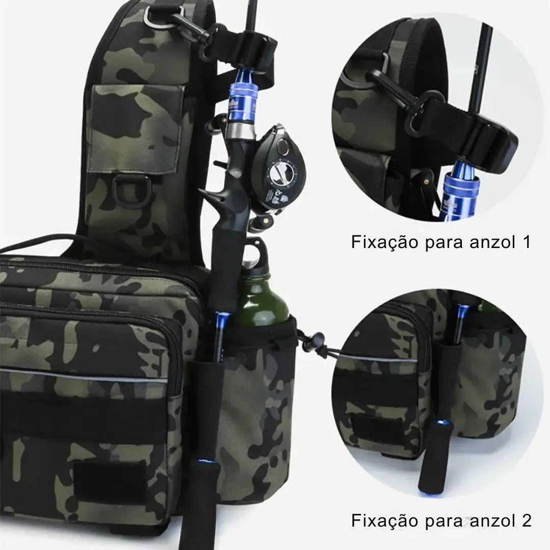 Mochila de Pesca Transversal - Basicalle Fishing